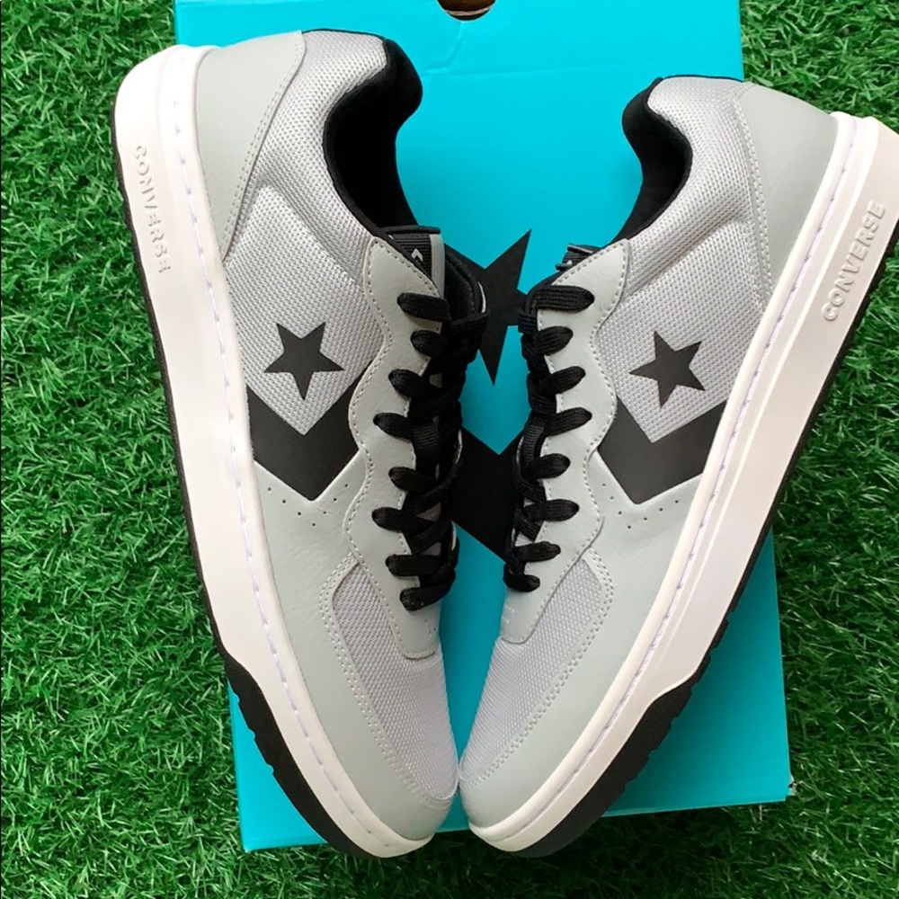 CONVERSE RIVAL OX WOLF GREY/BLACK/WHITE MEN’S - Picture 15 of 16